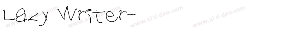 Lazy Writer字体转换
